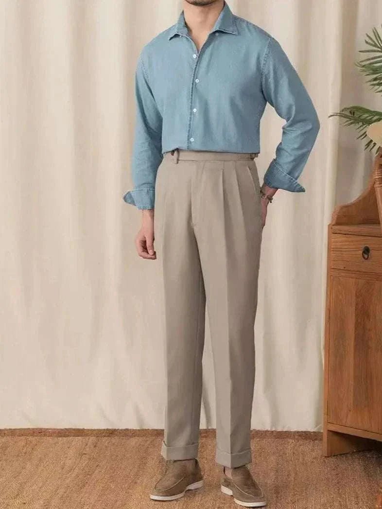 Vintage casual long sleeve shirt - Antonios