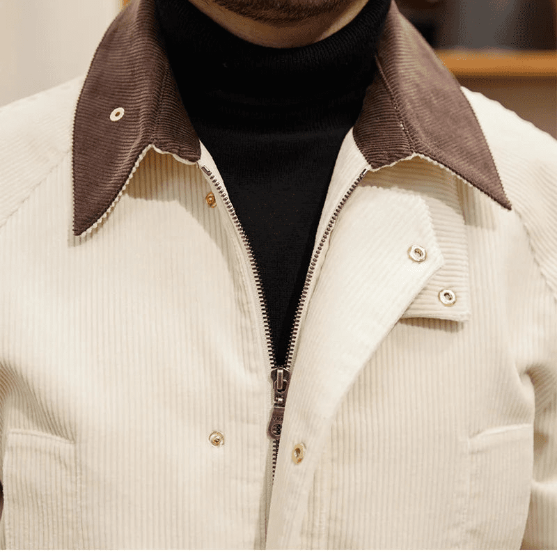 Vintage corduroy trench jacket - Antonios