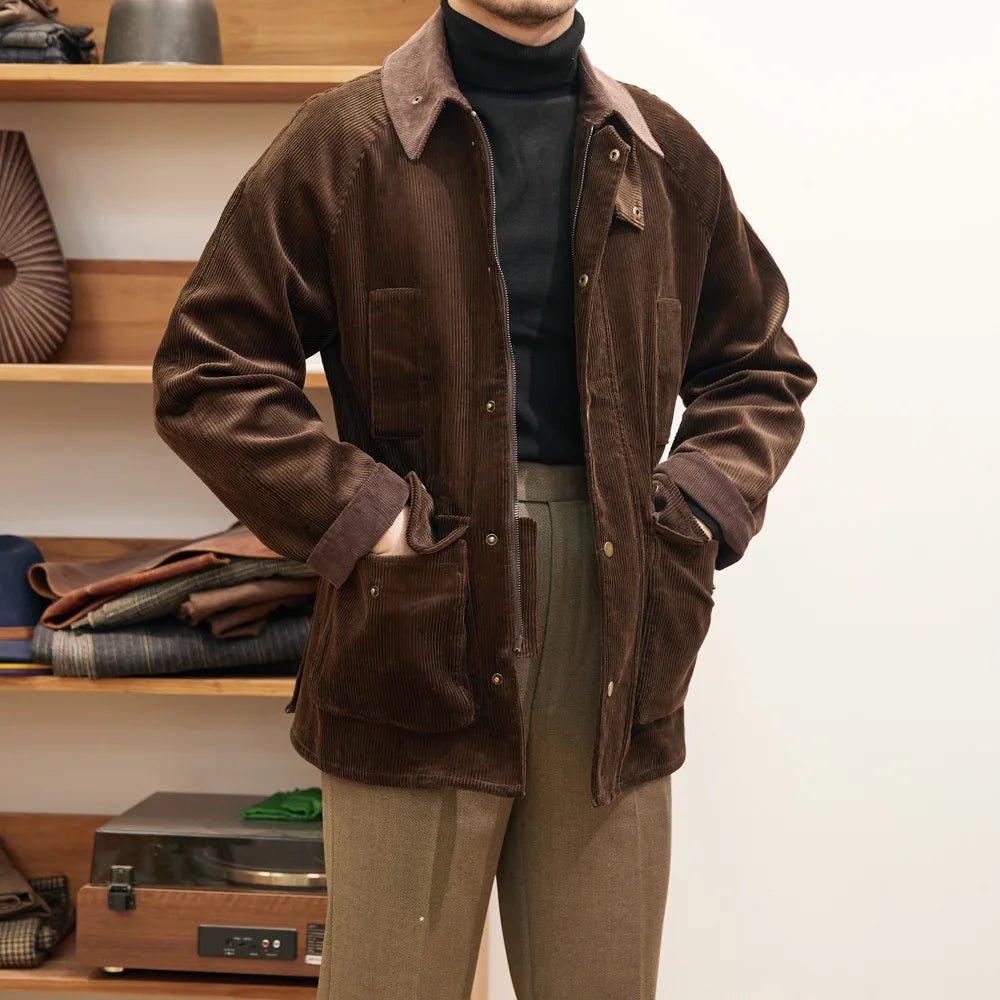Vintage corduroy trench jacket - Antonios