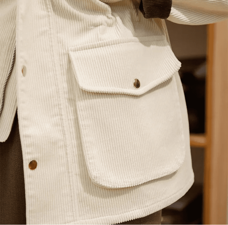 Vintage corduroy trench jacket - Antonios