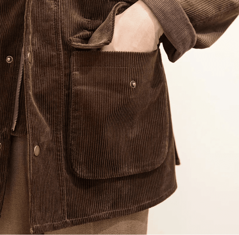 Vintage corduroy trench jacket - Antonios
