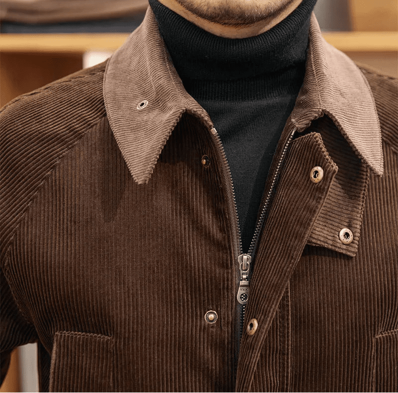 Vintage corduroy trench jacket - Antonios
