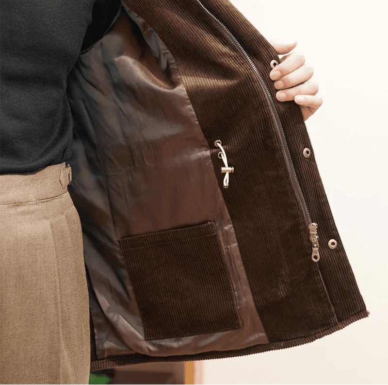 Vintage corduroy trench jacket - Antonios