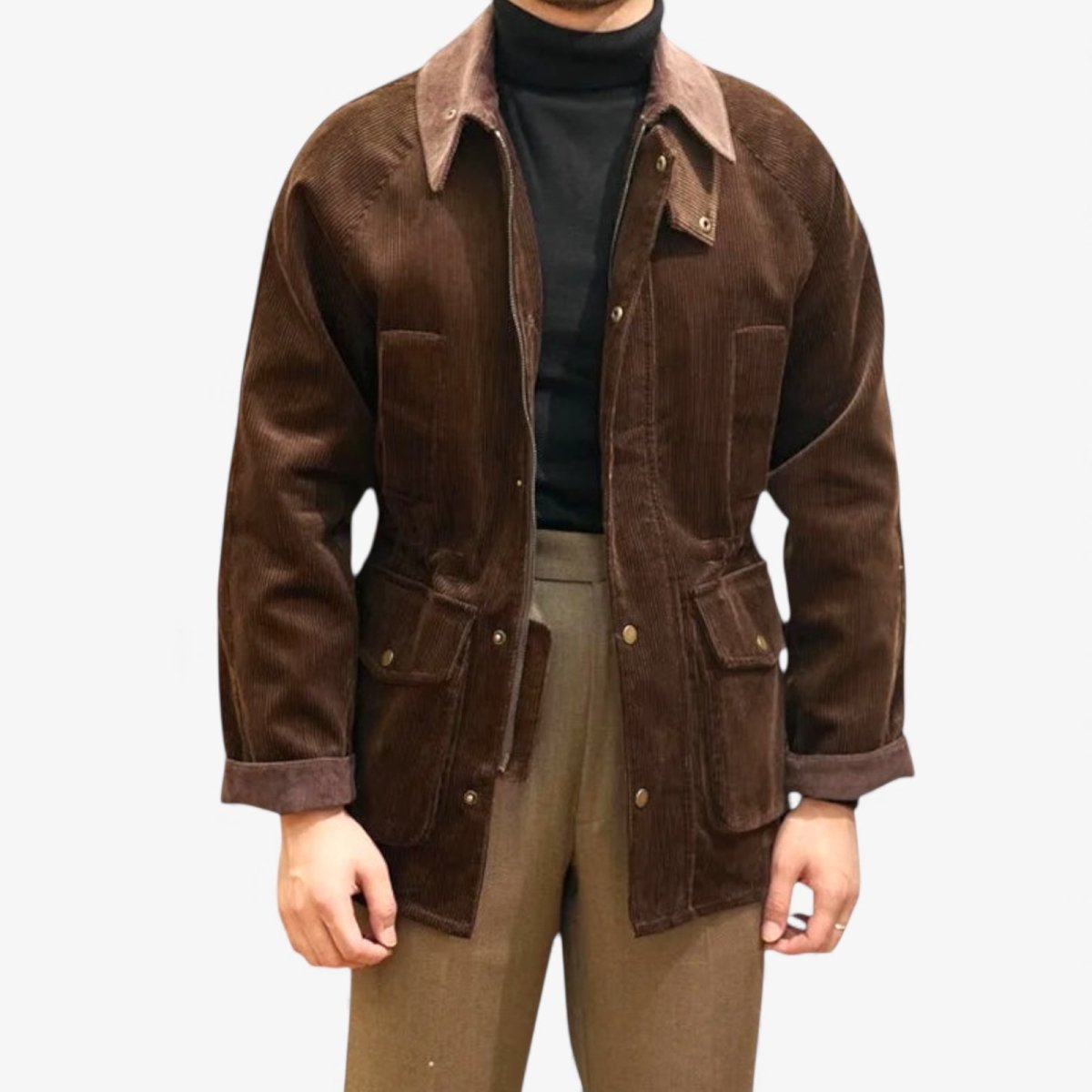 Men's corduroy field jacket – Casual workwear style – Antonios