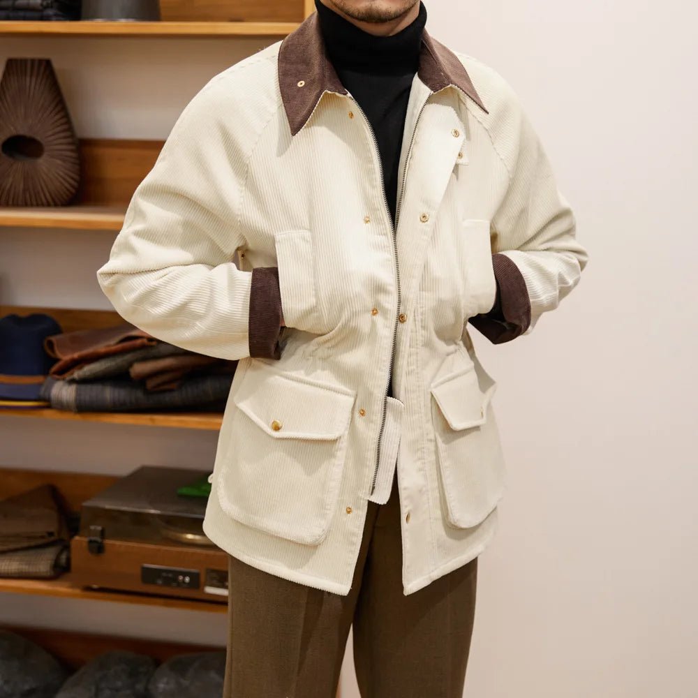 Vintage corduroy trench jacket - Antonios