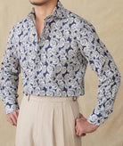 Vintage cotton linen japanese trend shirt - Antonios