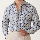 Vintage cotton linen japanese trend shirt - Antonios