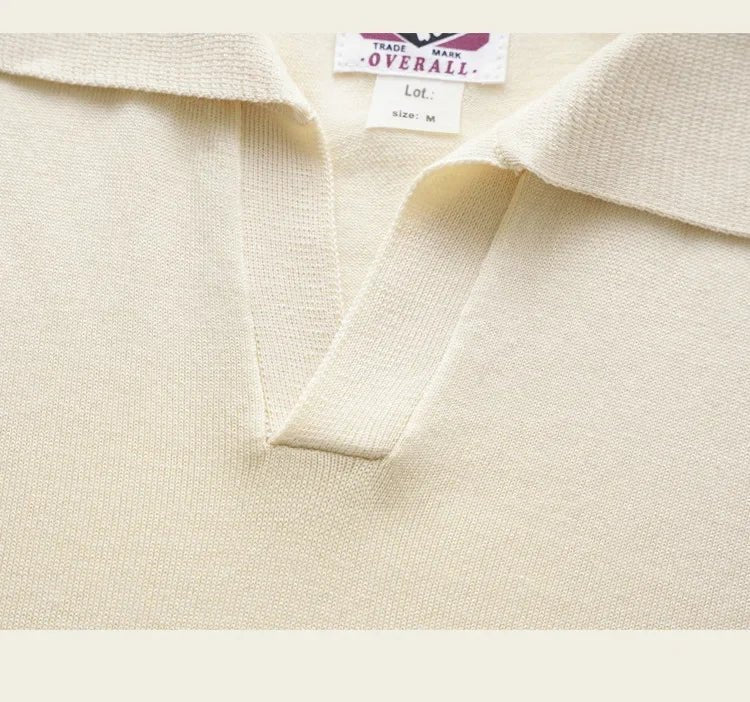 Vintage silk polo t-shirt luxury casual wear - Antonios