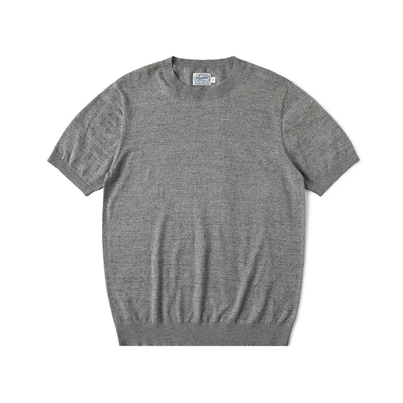 Vintage style casual t-shirt 100% combed cotton - AntoniosClothing - Heather gray