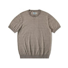 Vintage style casual t-shirt 100% combed cotton - AntoniosClothing - Mottled camel