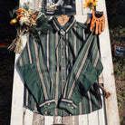 Vintage summer cotton shirt with stripes - Antonios