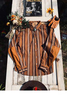 Vintage summer cotton shirt with stripes - Antonios