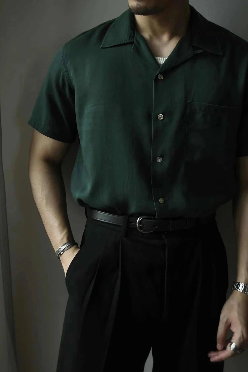 Vintage tencel beach summer shirt - Antonios