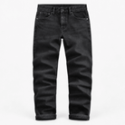 Washed black straight leg stretch jeans - AntoniosClothing - Washed black