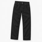 Washed cotton twill five pocket trousers - AntoniosClothing - Black