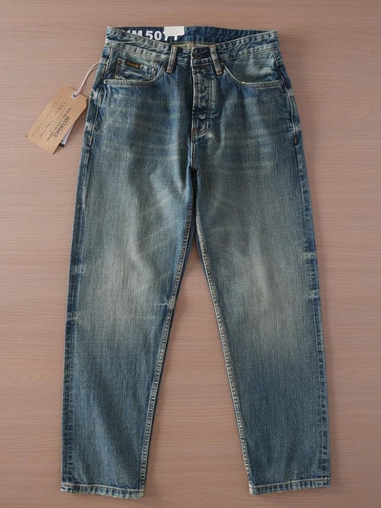 Washed streetwear style denim jeans - Antonios