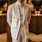 Wedding corduroy double breast suit - Antonios