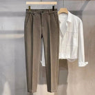 Winter korean pants with elastic waist - Antonios