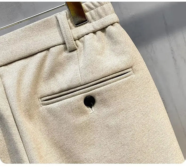 Winter korean pants with elastic waist - Antonios