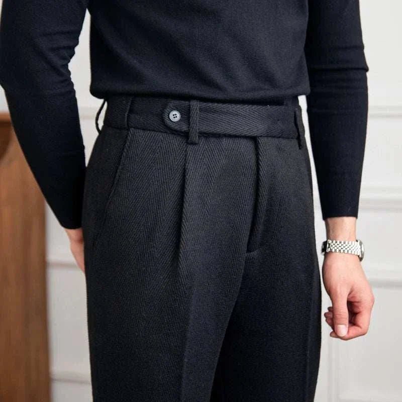Winter wool italian trousers - Antonios