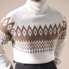 Wool - blend diamond turtleneck sweater - Antonios