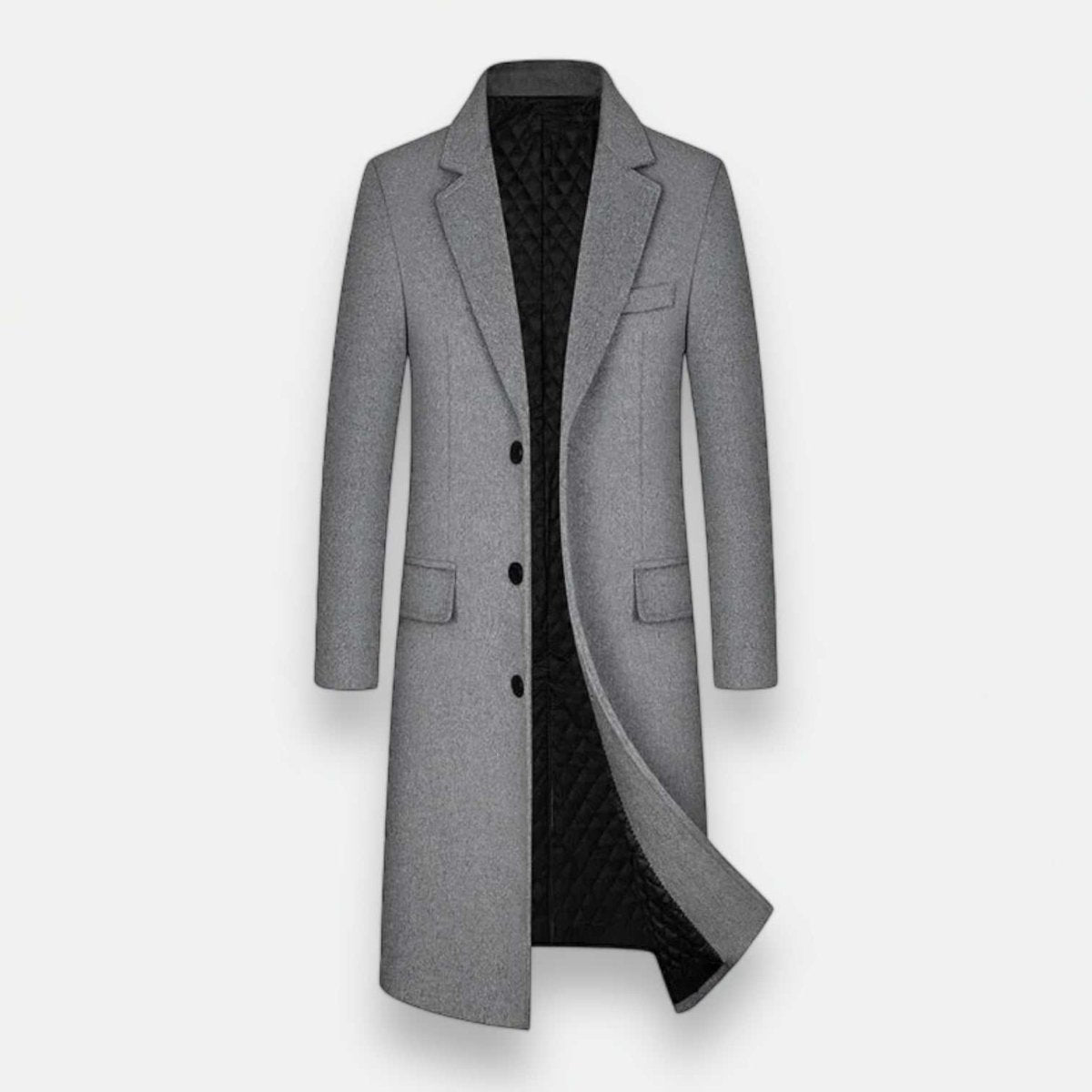 Wool Elegant Long Coat - Stay Warm & Stylish This Autumn – Antonios