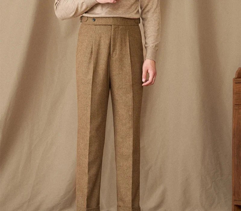 Wool winter italian trousers - Antonios