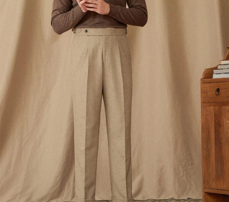Wool winter italian trousers - Antonios