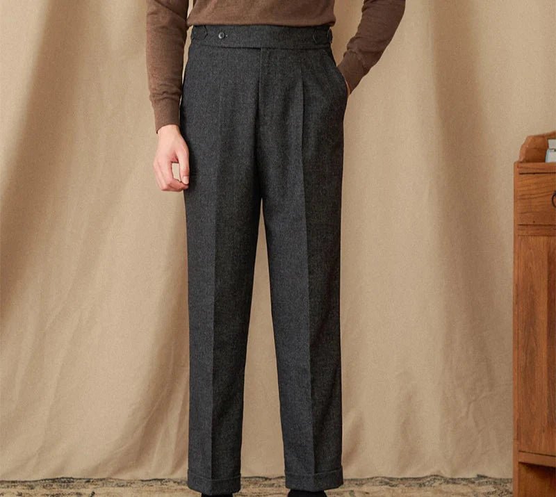 Wool winter italian trousers - Antonios