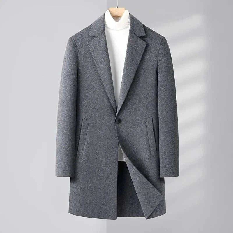Woolen business long coat - Antonios