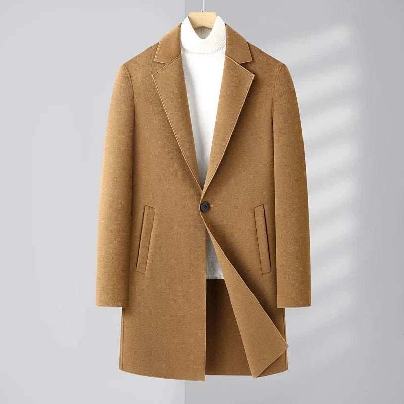Woolen business long coat - Antonios
