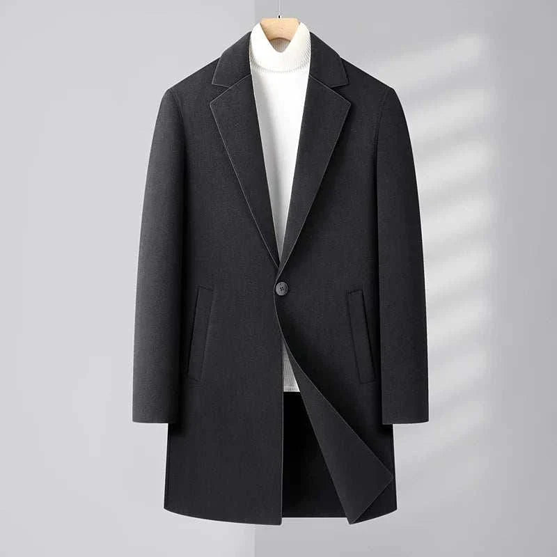 Woolen business long coat - Antonios