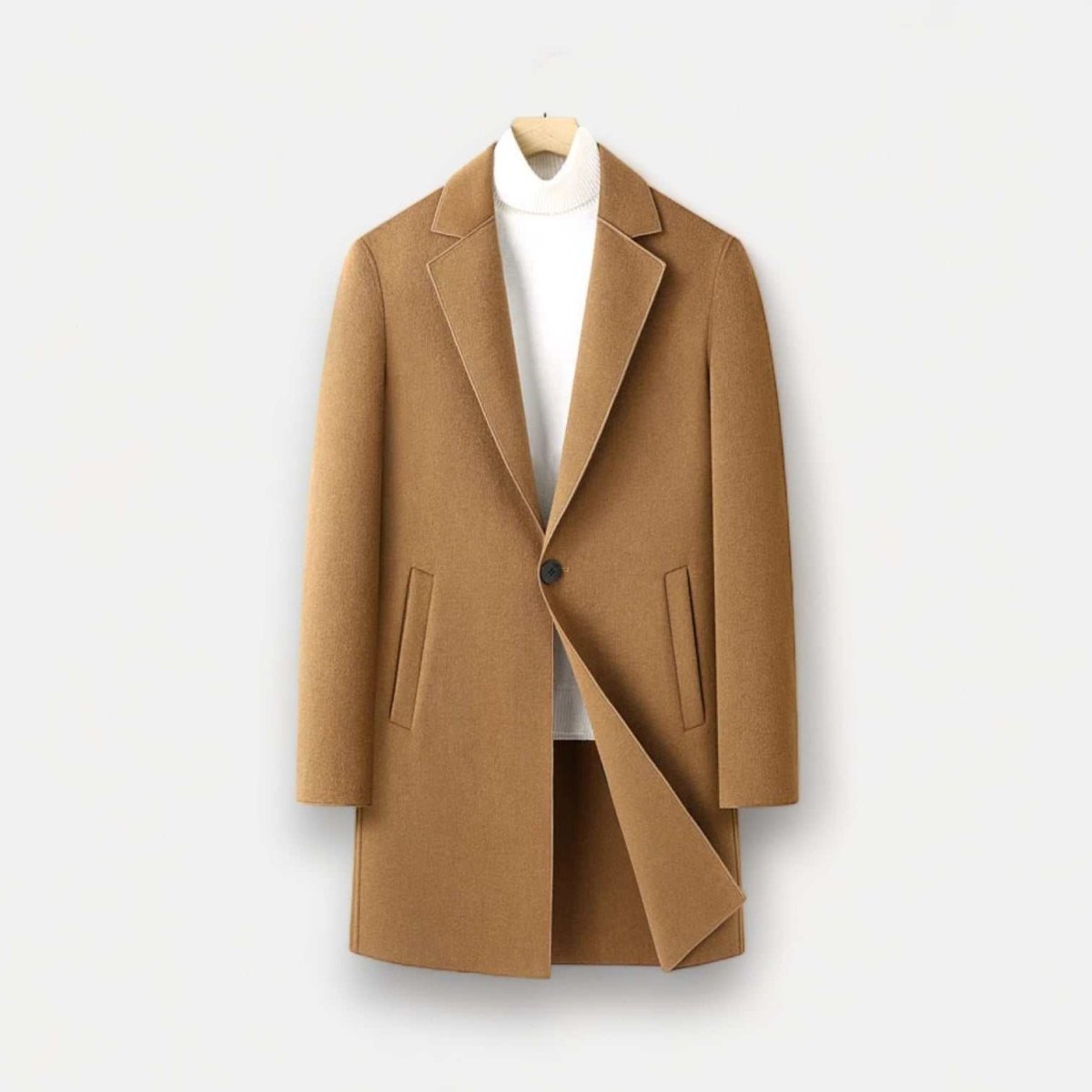 Woolen business long coat - Antonios