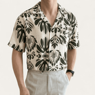 Wrinkle - Free loose short sleeve cuban shirt - Antonios