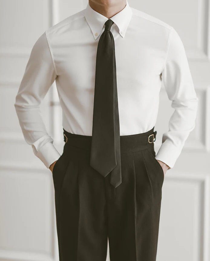 Wrinkle resistant business shirt designer fit - Antonios