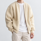 Zip-up cardigan — Apricot