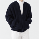Zip-up cardigan - AntoniosClothing - Dark Blue