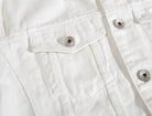 Antonios Autumn White Denim Jacket - Antonios