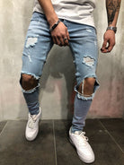 Antonios Blue Ripped Jeans - Antonios