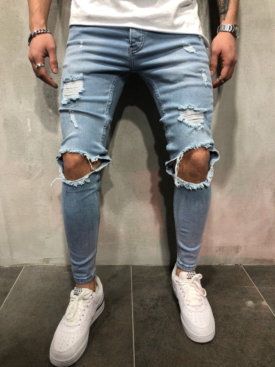 Antonios Blue Ripped Jeans - Antonios