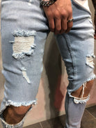 Antonios Blue Ripped Jeans - Antonios