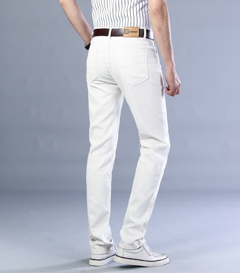 Antonios Business Casual White Jeans - Antonios