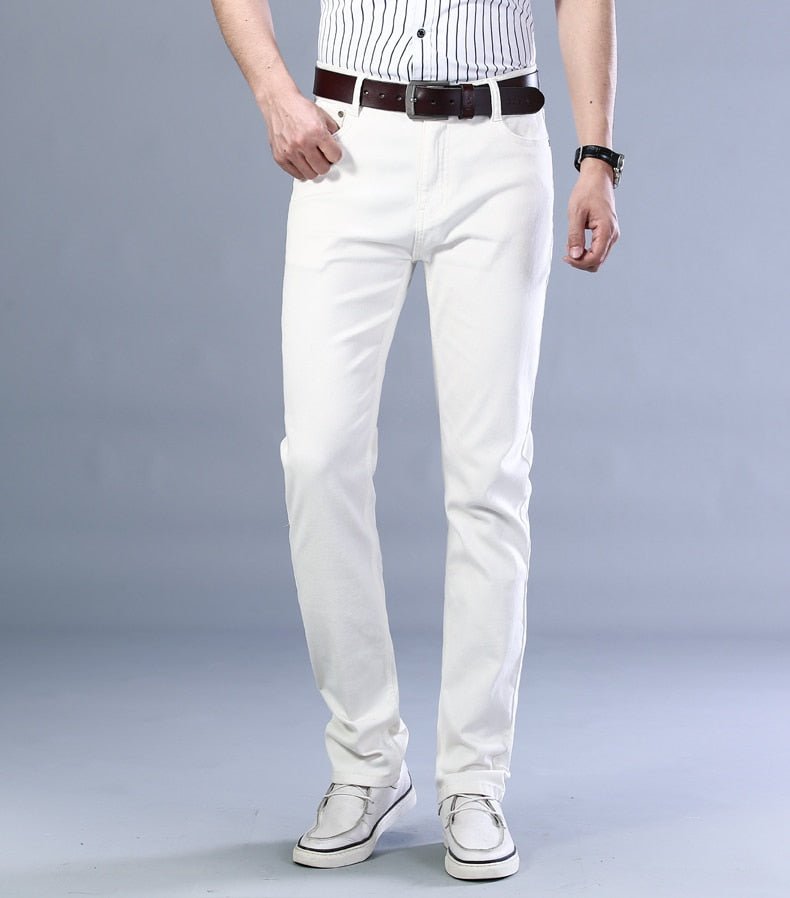 Antonios Business Casual White Jeans - Antonios