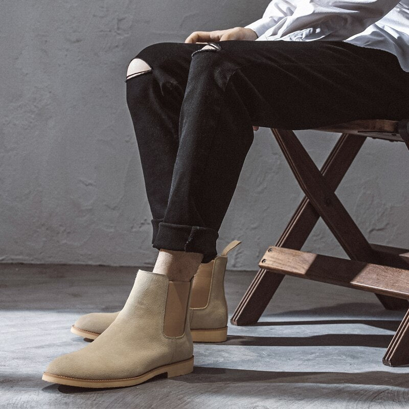 Antonios Casual Cow Leather Ankle Boots - Antonios