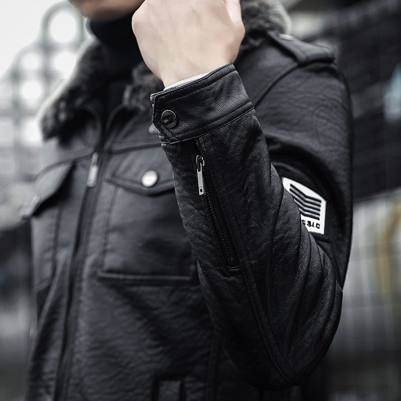 Antonios Casual Leather Jacket - Antonios