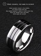 Antonios Ceramic Hi-Tech Ring Men - Antonios