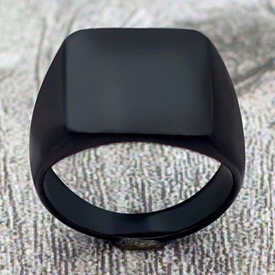Antonios Classic Black Ring Men - Antonios