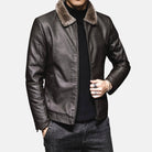 Antonios Combat Leather Jacket - Antonios
