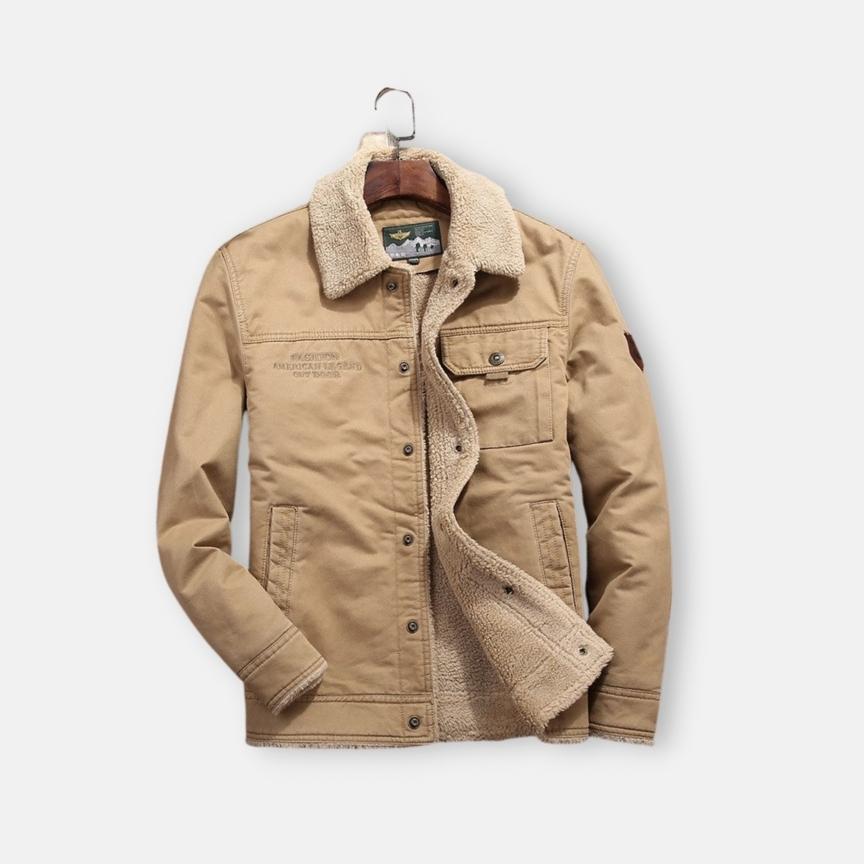 Antonios Cotton Fleece Winter Jacket - Stylish & Warm