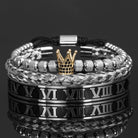 Antonios Crown Bracelet Set Men - Antonios